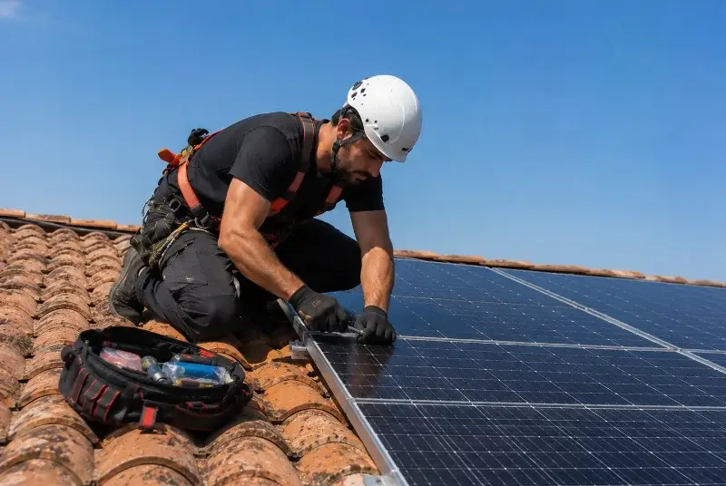 Maintenance et monitoring de panneaux solaires à Sassenage